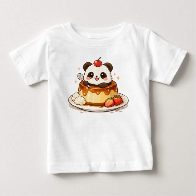 Camiseta Panda Pudding Delight (Frente)