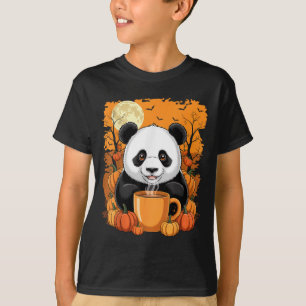Camiseta Panda Pumpkin Sce No Outono Final