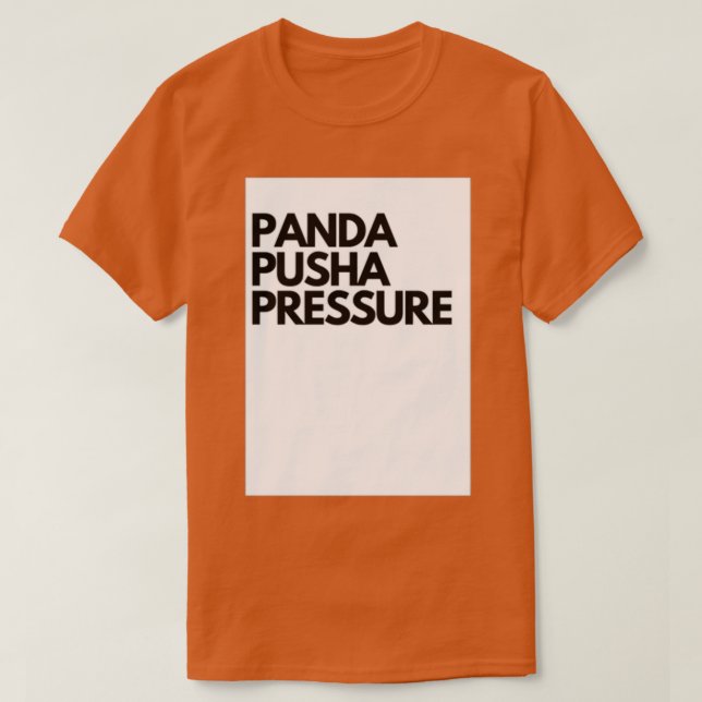Camiseta Panda Pusha Pressão (Frente do Design)