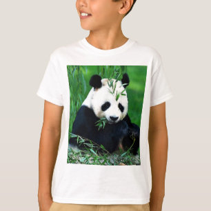 Camiseta Panda que come as folhas