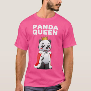 Camiseta Panda Queen Girls Panda Tshirt Womens Panda