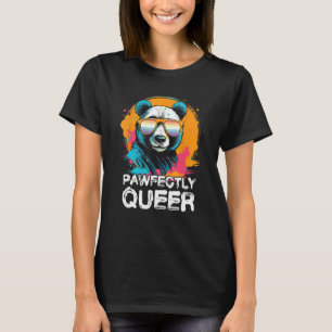 Camiseta Panda Queer Com Óculos Solares Genderfaun