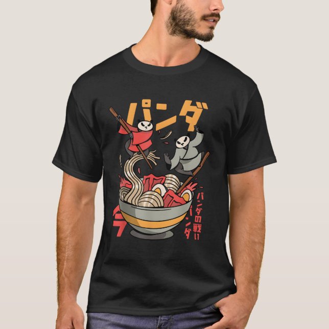 Camiseta Panda Ra Japonês Noodles (Frente)