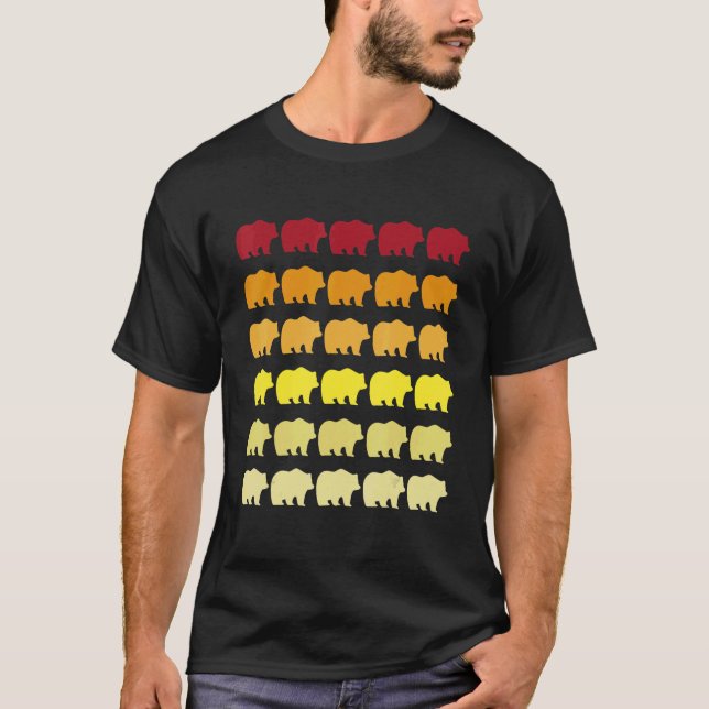 Camiseta Panda Retro Animal Patterno (Frente)
