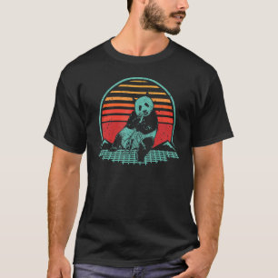 Camiseta Panda Retro Vintage Style Animal Synthwave