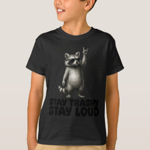 Camiseta Panda Rock Shades Raccoon Lixo DJ