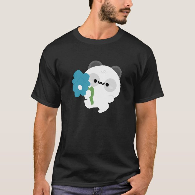 Camiseta Panda Romântico Fofo (Frente)
