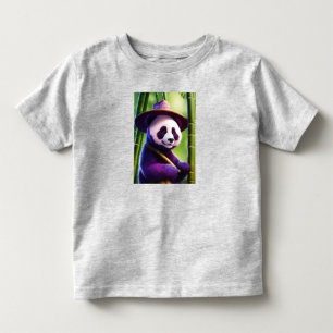 Camiseta Panda Roxo no Bambu – Floresta Encantadora com Cha