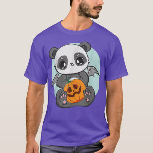 Camiseta Panda Segurando Um Urso De Animação Gelado Para O