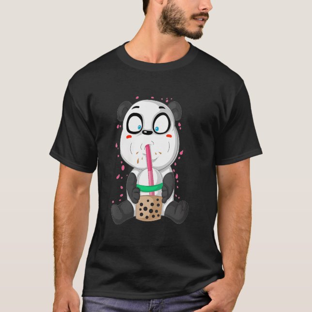 Camiseta Panda Soju Bamboo Bear Korean Drinking Sweet Tea (Frente)