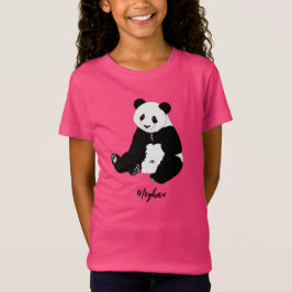 Camiseta Panda Sorridente e Cuta Personalizável