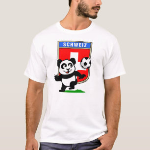 Camiseta Panda suíça do futebol (camisas leves)