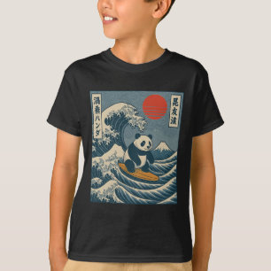 Camiseta Panda Surfando Japonês _6