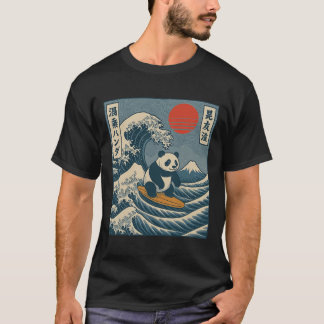 Camiseta Panda Surfando Japonês _6