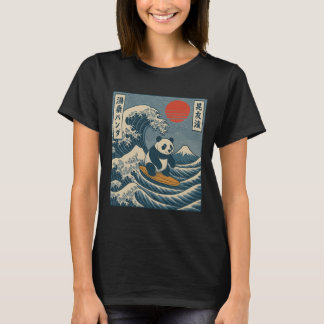 Camiseta Panda Surfando Japonês _6 