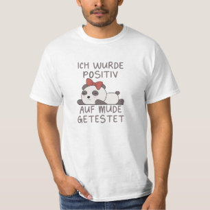 Camiseta Panda Testada Positiva Para Dormir Cansado