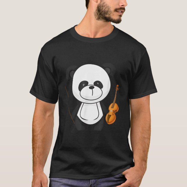 Camiseta Panda Tocando Violino (Frente)