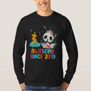Camiseta Panda Unicorn, 3 Anos, Incrível Desde 2019, 3 Bi