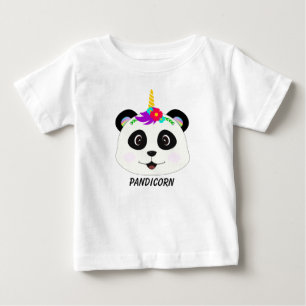 Camiseta Panda Unicorn Bonita