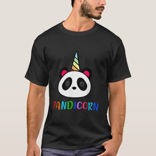 Camiseta Panda Unicorn Pandicorn (Frente)