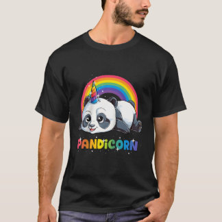 Camiseta Panda Unicorn Pandicorn Rainbow Pandacorn Baseball