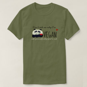 Camiseta Panda Vegano Fofo