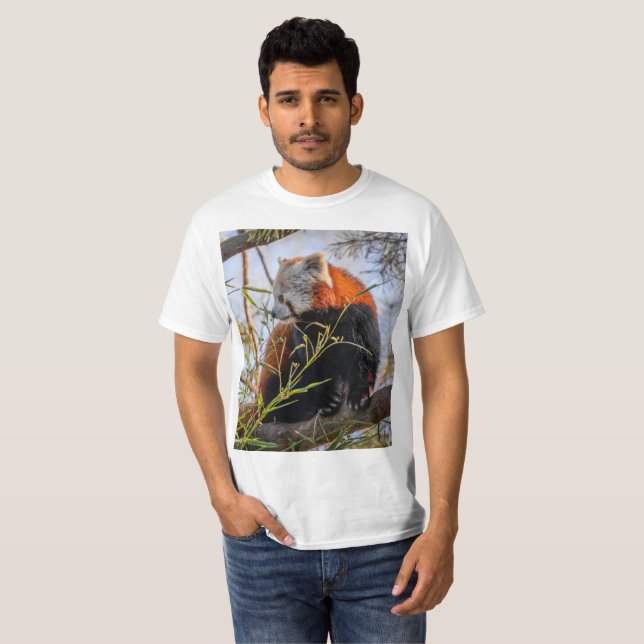 Camiseta Panda vermelha (Frente Completa)