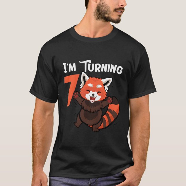 Camiseta Panda Vermelha 7 Eu Vou Virar 7 (Frente)