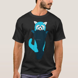 Camiseta Panda vermelha azul 2