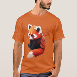 Camiseta Panda vermelha-branca 22