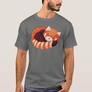 Camiseta Panda vermelha-branca dormindo 1
