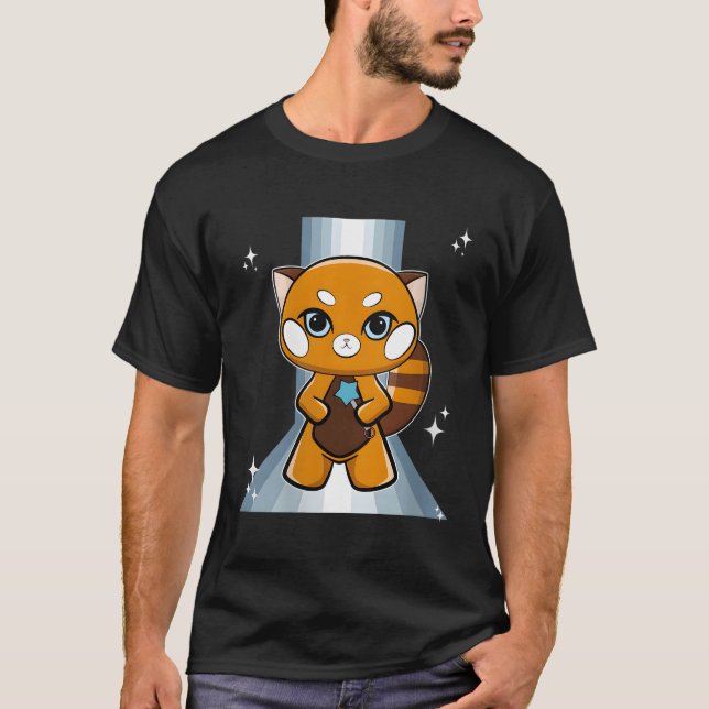 Camiseta Panda Vermelha com cetro (Frente)
