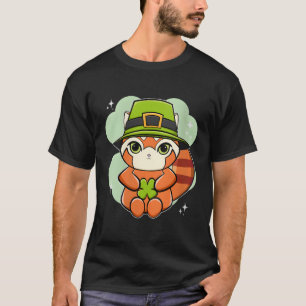 Camiseta Panda Vermelha com Dia de São Patrício Cleaf
