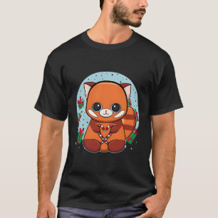 Camiseta Panda Vermelha Com Doces