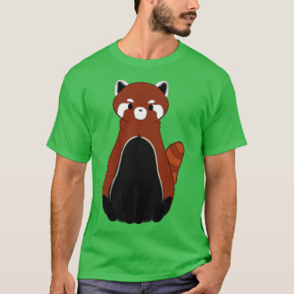 Camiseta panda vermelha do cheio