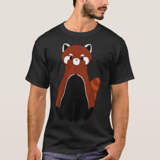 Camiseta panda vermelha do cheio