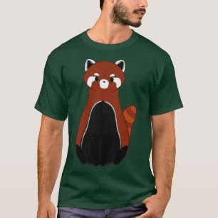 Camiseta panda vermelha do cheio