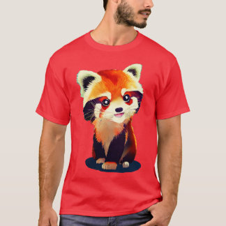 Camiseta Panda Vermelha e Cuta 11