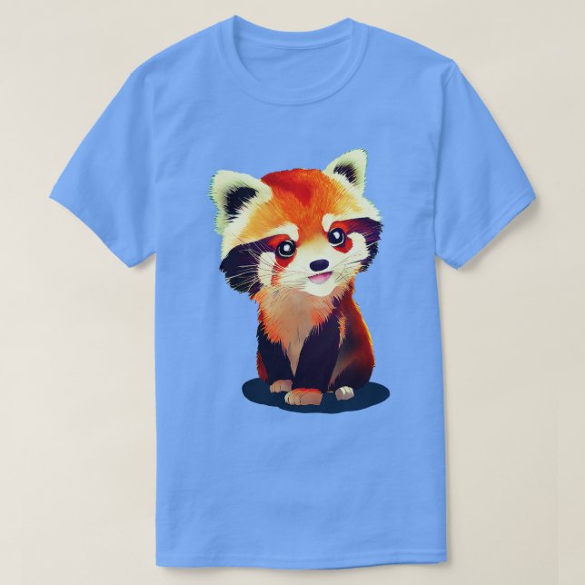 Camiseta Panda Vermelha e Cuta 11 (Frente do Design)
