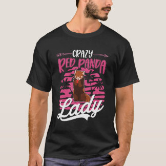Camiseta Panda Vermelha Louca Lady Red Panda