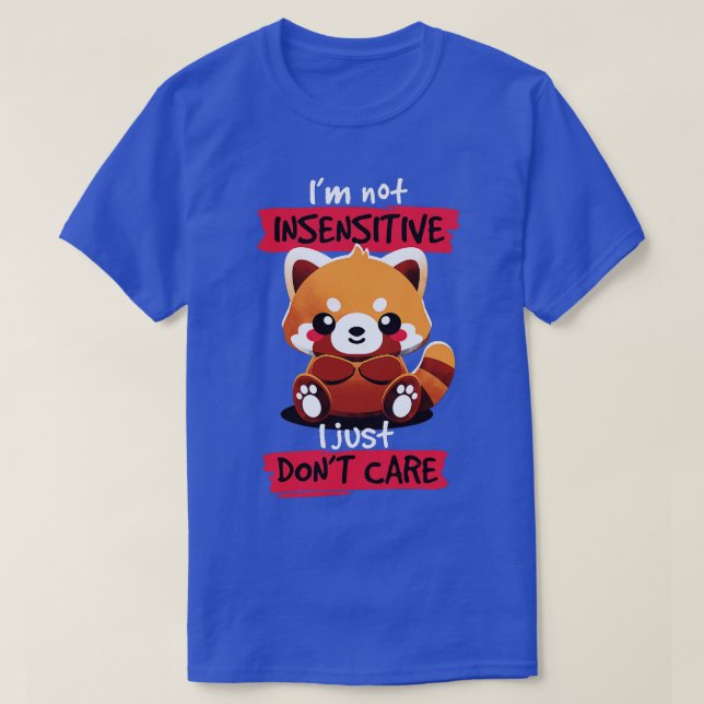 Camiseta Panda vermelha não sensível (Frente do Design)
