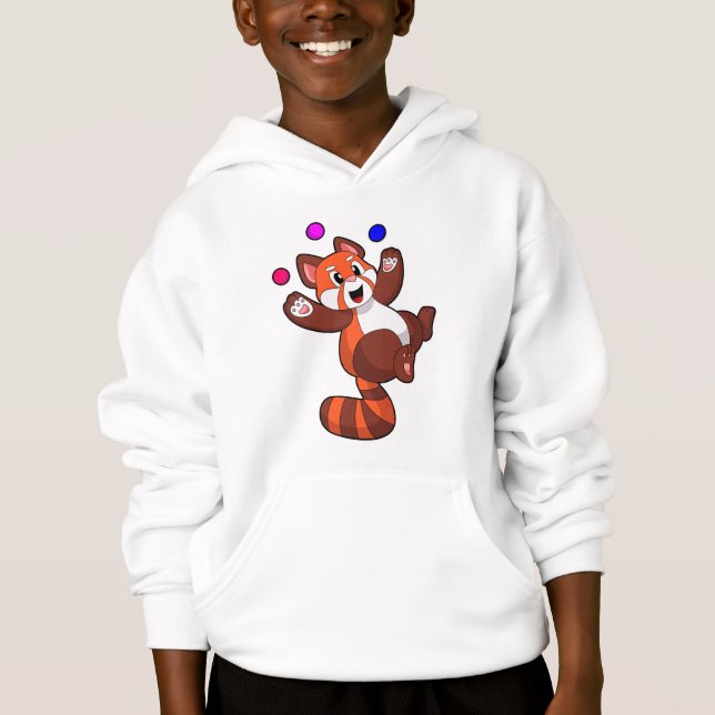 Camiseta Panda vermelha no Juggle Circus.PNG (Frente)