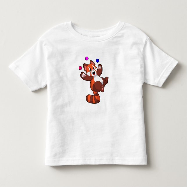 Camiseta Panda vermelha no Juggle Circus.PNG (Frente)