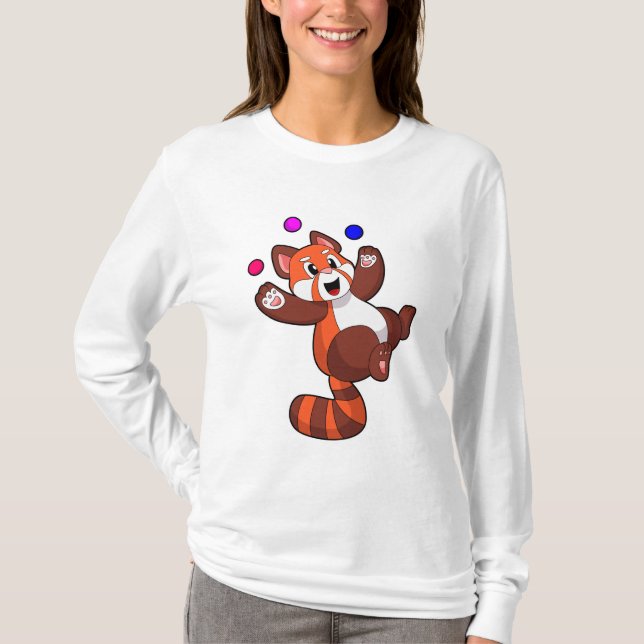Camiseta Panda vermelha no Juggle Circus.PNG (Frente)