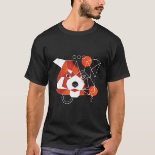 Camiseta Panda Vermelha Poligon Mínima