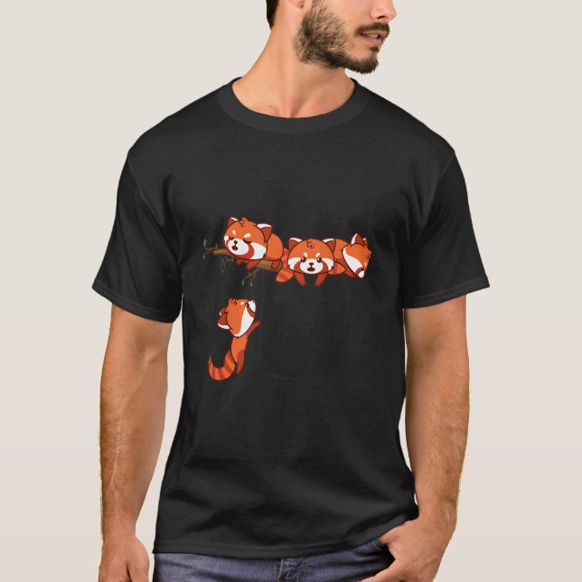 Camiseta Panda Vermelha, Série Pocket (Frente)