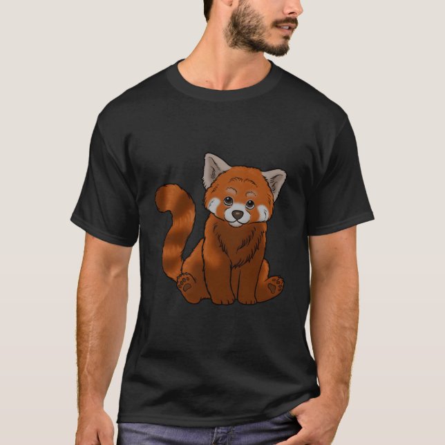 Camiseta Panda Vermelha Vermelha Pandas (Frente)