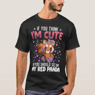 Camiseta Panda Vermelho Coração Dia dos Namorados Animal Pa
