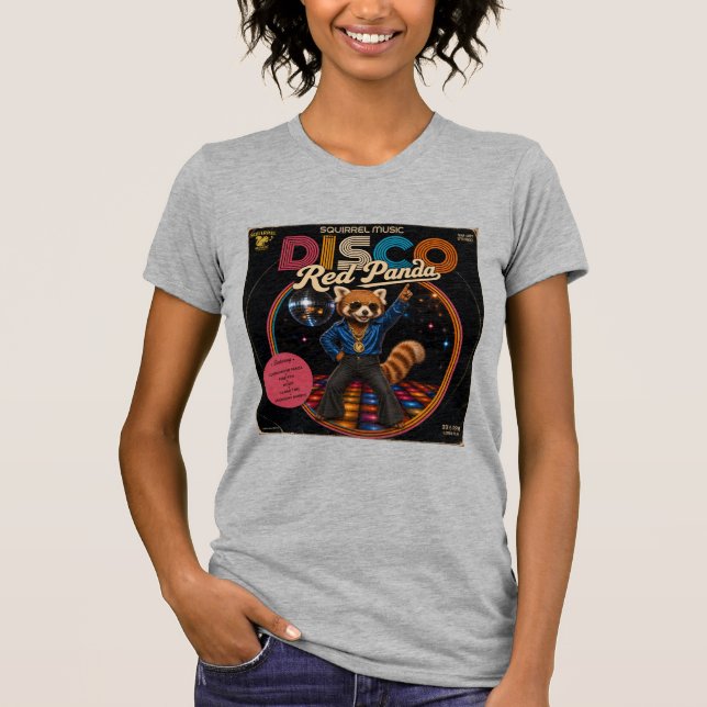 Camiseta Panda Vermelho Disco (Frente)