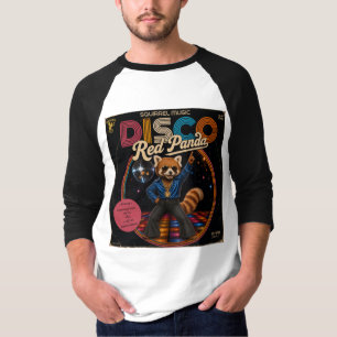 Camiseta Panda Vermelho Disco